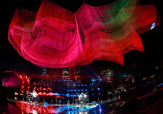 Una escultura flotante de Janet Echelman convertira Madrid en un gran escenario