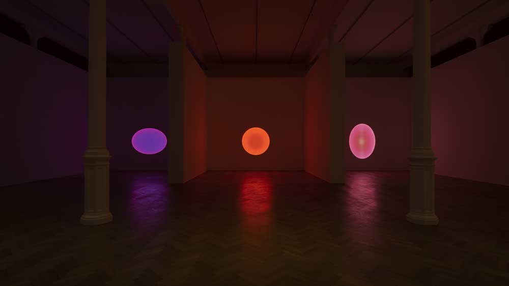 Sagittarius, Medium Elliptical Glass y Cassiopeia Medium Circle Glass de James Turrell